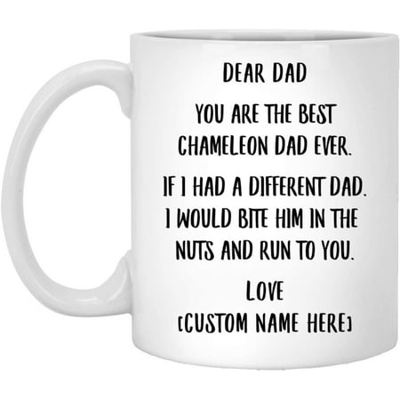 Funny You are The Best Chameleon Dad Ever Personlized Name White Coffee Mug 11oz
Funny You are The Best Chameleon Dad Ever Personlized Name White Coffee Mug 11oz