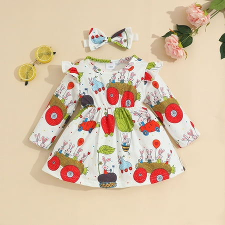 NIUREDLTD Baby Girls Cotton Autumn Rabbit Print Floral Long Sleeve Princess Dress Headbands Clothes
NIUREDLTD Baby Girls Cotton Autumn Rabbit Print Floral Long Sleeve Princess Dress Headbands Clothes