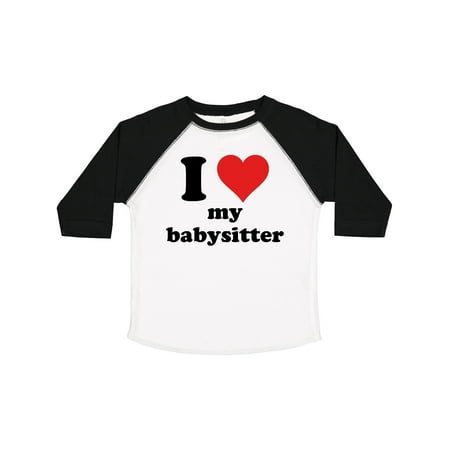 Inktastic I Heart My Babysitter Gift Toddler Boy or Toddler Girl T-Shirt