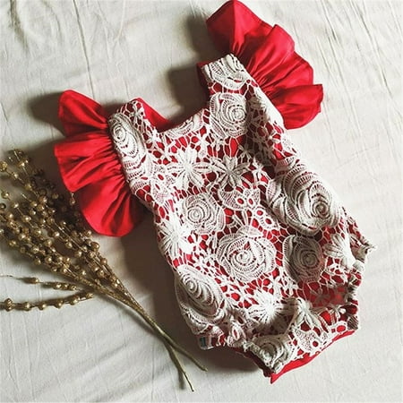 Newborn Infant Baby Girl Clothes Ruffle Sleeve Lace Floral Romper Bodysuit One Piece Summer Outfit
Newborn Infant Baby Girl Clothes Ruffle Sleeve Lace Floral Romper Bodysuit One Piece Summer Outfit