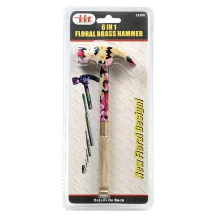 IIT 33500 6 in 1 Floral Brass Hammer