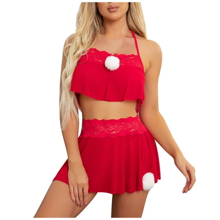 Lingerie Sets for Women Christmas Women Plush Hairball Solid Lace Christmas Lingerie Sets Temptation Babydoll Underpants Underwear Sleepwear Big Lingerie Black Mesh Outfits
Lingerie Sets for Women Christmas Women Plush Hairball Solid Lace Christmas Lingerie Sets Temptation Babydoll Underpants Underwear Sleepwear Big Lingerie Black Mesh Outfits