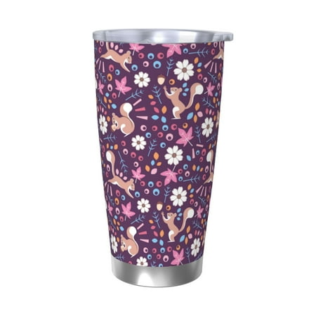 Uemuo Cute Squirrel Floral Print Travel Coffee Mug 20oz Double-walled Car Cup Stainless Steel Insulated Tumbler Leak-proof Travel Cup Reusable Straw Car Cup-Without Straw
Uemuo Cute Squirrel Floral Print Travel Coffee Mug 20oz Double-walled Car Cup Stainless Steel Insulated Tumbler Leak-proof Travel Cup Reusable Straw Car Cup-Without Straw
