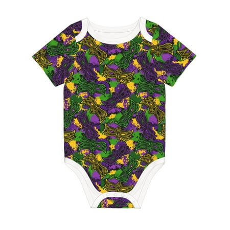 Matuu Mardi Gras7 for Baby Short-Sleeve Bodysuit Soft Cotton Comfortable and Breathable Perfect for Newborns and Infants
Matuu Mardi Gras7 for Baby Short-Sleeve Bodysuit Soft Cotton Comfortable and Breathable Perfect for Newborns and Infants