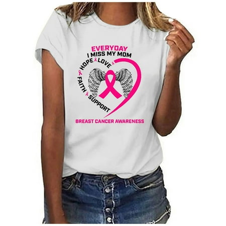 CZHJS Loose Fitting Breast Cancer Awareness Shirts Pink Ribbon Vacation Shirt Short Sleeve Tees Women T-Shirts Summer Tunic Casual Elegant Dressy Crewneck Tops White M
CZHJS Loose Fitting Breast Cancer Awareness Shirts Pink Ribbon Vacation Shirt Short Sleeve Tees Women T-Shirts Summer Tunic Casual Elegant Dressy Crewneck Tops White M