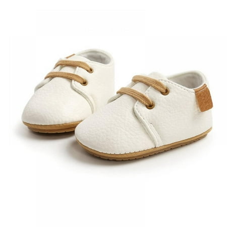 Newway Male Baby High-grade PU Lace-up Non-slip Rubber Sole Toddler Shoes White 0-6S
Newway Male Baby High-grade PU Lace-up Non-slip Rubber Sole Toddler Shoes White 0-6S