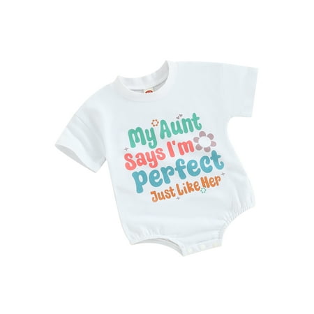 Suealasg Newborn Baby Boys Girls Romper Short Sleeve Crew Neck Letters Print Bodysuit Infant Summer One Piece Jumpsuit for Girls Boys
Suealasg Newborn Baby Boys Girls Romper Short Sleeve Crew Neck Letters Print Bodysuit Infant Summer One Piece Jumpsuit for Girls Boys