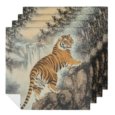 FUMJ Tiger Rocky Hill Waterfall Cloth Napkin Reusable for Farmhouse Party Dining Table Decor Kitchen 2 PCS
FUMJ Tiger Rocky Hill Waterfall Cloth Napkin Reusable for Farmhouse Party Dining Table Decor Kitchen 2 PCS