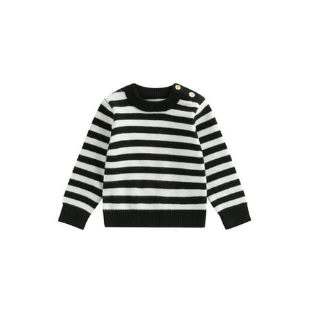 Seyurigaoka Baby Boys Spring Autumn Knit Sweater Shirts Long Sleeve O Neck Striped Knitwear Pullover Tops
Seyurigaoka Baby Boys Spring Autumn Knit Sweater Shirts Long Sleeve O Neck Striped Knitwear Pullover Tops