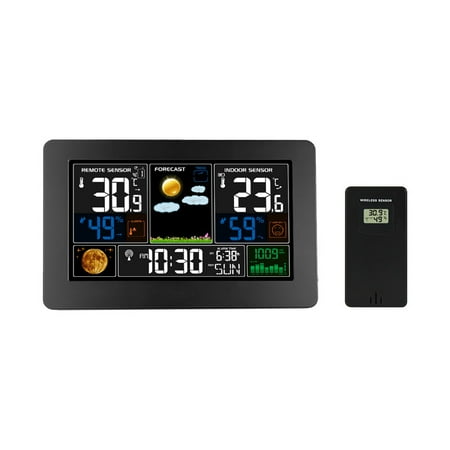 Weather Station Clocks Wireless Table Clock with Temperature and Humidity Alarm Clock US Plug
Weather Station Clocks Wireless Table Clock with Temperature and Humidity Alarm Clock US Plug