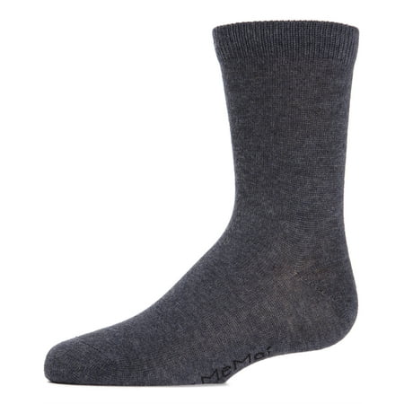 MeMoi Basic Kids Cotton Blend Crew Socks