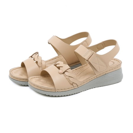 NECHOLOGY Wedge Slingback Sandals for Women Women Summer Solid Color Hook Loop Casual Open Toe Wedges Pool Slide Sandals for Women Pink 7
NECHOLOGY Wedge Slingback Sandals for Women Women Summer Solid Color Hook Loop Casual Open Toe Wedges Pool Slide Sandals for Women Pink 7