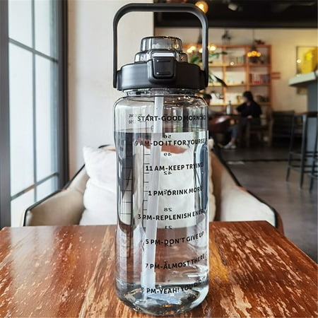 2L Sports Straw Water Bottle With Stickers Portable Large Capacity Fitness Bike Cup Summer Ice Cold Water Jug With Time Marker
2L Sports Straw Water Bottle With Stickers Portable Large Capacity Fitness Bike Cup Summer Ice Cold Water Jug With Time Marker