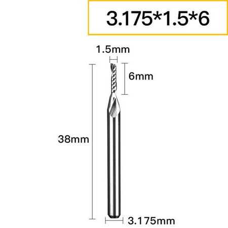 RANMEI Shank diameter 3.175mm single edge spiral milling cutter CNC engraving end mill
RANMEI Shank diameter 3.175mm single edge spiral milling cutter CNC engraving end mill