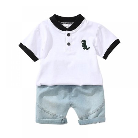 Toddler Baby Boy Clothes Outfit Short Sleeve Shirt Cowboy Shorts Set Summer Kids Outfits Little Boy Clothing Cartoon Dinosaur Printing Cotton Clothes
Toddler Baby Boy Clothes Outfit Short Sleeve Shirt Cowboy Shorts Set Summer Kids Outfits Little Boy Clothing Cartoon Dinosaur Printing Cotton Clothes