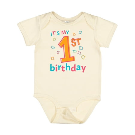 Inktastic It s My First Birthday Gift Baby Boy or Baby Girl Bodysuit
Inktastic It s My First Birthday Gift Baby Boy or Baby Girl Bodysuit