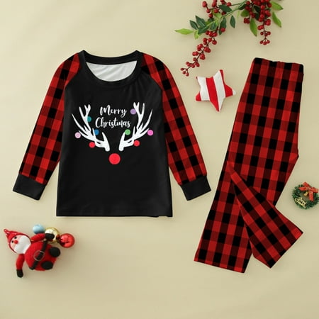 Christmas Family Matching Pajamas Cute Alphabet Print Pajamas Plaid Long Sleeve Top And Pants Soft And Comfortable Holiday Pajamas
Christmas Family Matching Pajamas Cute Alphabet Print Pajamas Plaid Long Sleeve Top And Pants Soft And Comfortable Holiday Pajamas