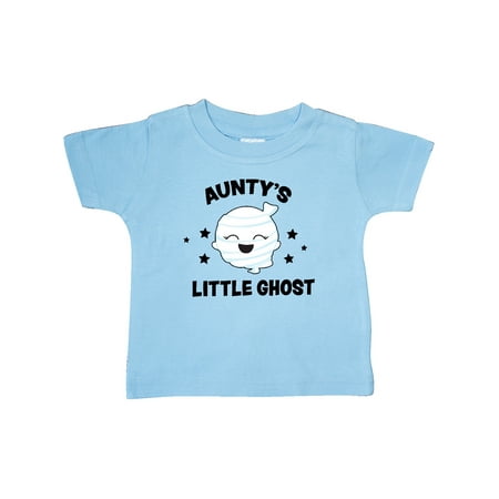 Inktastic Cute Aunty s Little Ghost with Stars Gift Baby Girl T-Shirt