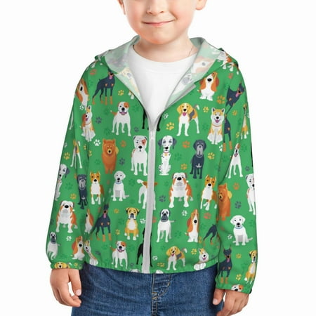 Sun Hoodie for Kids colorful Dog Puppy Long Sleeve Swim Fishing Shirts Sun Protection Zip Up Jacket Clothing Athletic Hoodie
Sun Hoodie for Kids colorful Dog Puppy Long Sleeve Swim Fishing Shirts Sun Protection Zip Up Jacket Clothing Athletic Hoodie