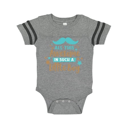 Inktastic All This Awesome In Such A Little Boy - Blue Brown Gift Baby Boy Bodysuit
Inktastic All This Awesome In Such A Little Boy - Blue Brown Gift Baby Boy Bodysuit