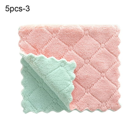 Pengpengfang 5Pcs Water Absorbent Washing Dish Cloth Towel Rag Home Kitchen Clean Tablecloth
Pengpengfang 5Pcs Water Absorbent Washing Dish Cloth Towel Rag Home Kitchen Clean Tablecloth