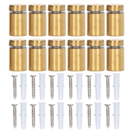 12Pcs Standoff Screw Stainless Steel 12x20mm Wall Mount Advertising Fastener Set Kit