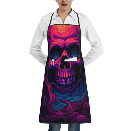 Disketp Purple-Red Skull Kitchen Apron with adjustable Aprons for Women with Pockets Cooking Powder Pink Apron
Disketp Purple-Red Skull Kitchen Apron with adjustable Aprons for Women with Pockets Cooking Powder Pink Apron