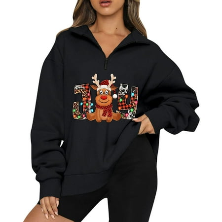 CAICJ98 Christmas Satin Pajamas Women Womens Round Neck Casual Long Sleeve Fashion Sweatshirt Loose Pullover Soft Tunic Tops Black S
CAICJ98 Christmas Satin Pajamas Women Womens Round Neck Casual Long Sleeve Fashion Sweatshirt Loose Pullover Soft Tunic Tops Black S