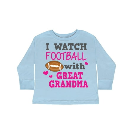 Inktastic I Watch Football with My Great Grandma Gift Toddler Toddler Girl Long Sleeve T-Shirt
Inktastic I Watch Football with My Great Grandma Gift Toddler Toddler Girl Long Sleeve T-Shirt