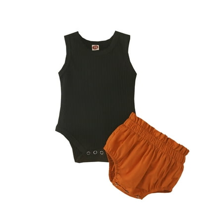 Girls Clothing Set Cute 2 Piece Outfits Summer Soild Sets Ribbed Sleeveless Top Shorts Kids Suits
Girls Clothing Set Cute 2 Piece Outfits Summer Soild Sets Ribbed Sleeveless Top Shorts Kids Suits