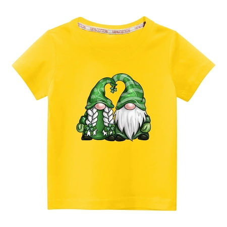 HBYJLZYG Toddler Shirts Children Girls Boys Crewneck Paddy s Day Tee Graphic Print Cotton Short Sleeve Tops 3-10 Years
HBYJLZYG Toddler Shirts Children Girls Boys Crewneck Paddy s Day Tee Graphic Print Cotton Short Sleeve Tops 3-10 Years