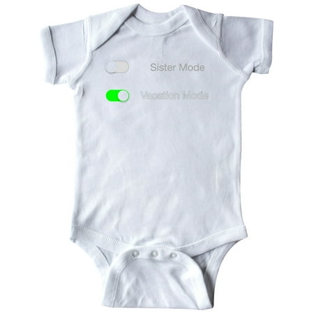 Inktastic Vacation Mode ON Sister Mode OFF Gift Baby Boy or Baby Girl Bodysuit
Inktastic Vacation Mode ON Sister Mode OFF Gift Baby Boy or Baby Girl Bodysuit