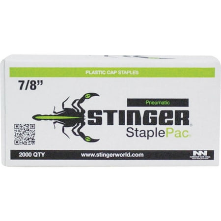 1PK Stinger StaplePac 18-Gauge 3/8 In. x 7/8 In. Caps & Staples (2000 Ct.)