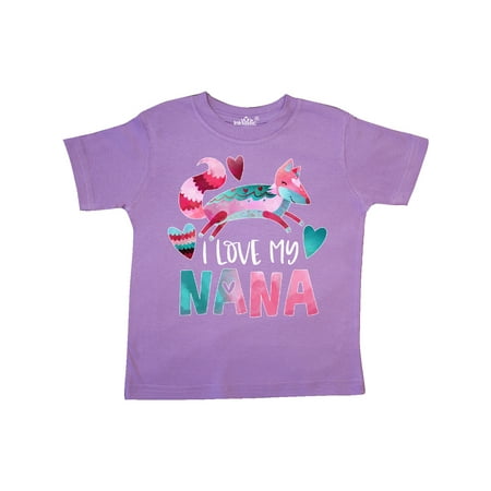 Inktastic I Love My Nana Pink and Blue Fox with Hearts Gift Toddler Boy or Toddler Girl T-Shirt
Inktastic I Love My Nana Pink and Blue Fox with Hearts Gift Toddler Boy or Toddler Girl T-Shirt