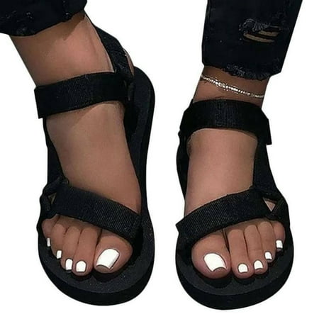 Women Flat Wedges Platform Slide Sandals Ankle Strap Comfy Summer Slippers Casual Shoes Black 43
Women Flat Wedges Platform Slide Sandals Ankle Strap Comfy Summer Slippers Casual Shoes Black 43