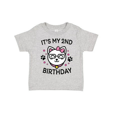 Inktastic Its My 2nd Birthday with Cat in Glasses Gift Toddler Toddler Girl T-Shirt 
Inktastic Its My 2nd Birthday with Cat in Glasses Gift Toddler Toddler Girl T-Shirt