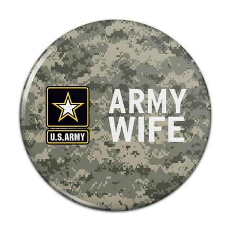 U.S. Army Wife Kitchen Refrigerator Locker Button Magnet
U.S. Army Wife Kitchen Refrigerator Locker Button Magnet