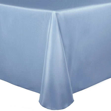Ultimate Textile Bridal Satin 108 x 156-Inch Oval Tablecloth