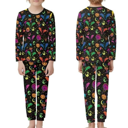 NETILGEN Halloween Moon Witch & Monsters 2 Pcs Pjs for Kids Skin Friendly Children Pjs Set for Girls Size Lightweight Casual Wear Kid Pajamas Set Boys Fit 3-4Y
NETILGEN Halloween Moon Witch & Monsters 2 Pcs Pjs for Kids Skin Friendly Children Pjs Set for Girls Size Lightweight Casual Wear Kid Pajamas Set Boys Fit 3-4Y