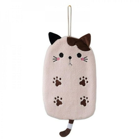 BIG SALES! Cartoon Coral Fleece Hand Towel Super Absorbent Hanging Type Cat Shape Embroidered Hand Wipe Towelette
BIG SALES! Cartoon Coral Fleece Hand Towel Super Absorbent Hanging Type Cat Shape Embroidered Hand Wipe Towelette