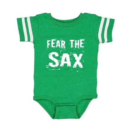 Inktastic Fear The Saxophone Music Gift Baby Boy or Baby Girl Bodysuit
