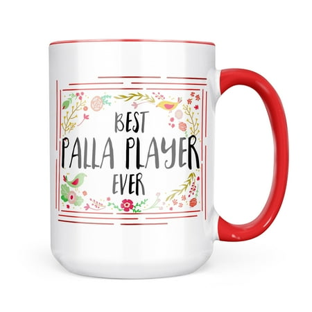 Neonblond Happy Floral Border Palla Player Mug gift for Coffee Tea lovers