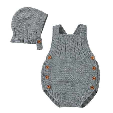 XINSHIDE Newborn Infant Baby Knit Romper Cotton Sleeveless Boy Girl Sweater Clothes Baby Bodysuit With Cute Hat Cap Set Baby Girl Clothes
XINSHIDE Newborn Infant Baby Knit Romper Cotton Sleeveless Boy Girl Sweater Clothes Baby Bodysuit With Cute Hat Cap Set Baby Girl Clothes