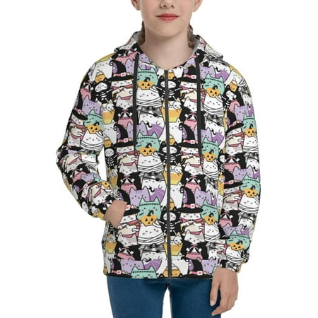 Hoodies for Women halloween cat cute Long Sleeve Sweatshirt Drawstring Zip Up Hoodie with Pockets Teen Girl Clothes
Hoodies for Women halloween cat cute Long Sleeve Sweatshirt Drawstring Zip Up Hoodie with Pockets Teen Girl Clothes