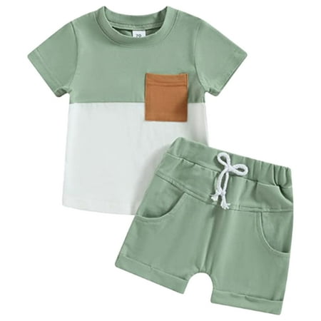 Toddler Infant Baby Boy Summer Shorts Set Color Block Short Sleeve T-Shirt Top and Casual Shorts Outfit Clothes
Toddler Infant Baby Boy Summer Shorts Set Color Block Short Sleeve T-Shirt Top and Casual Shorts Outfit Clothes