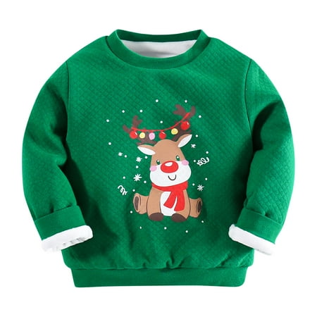 Honeeladyy Winter Coats Child Baby Boys Girls Santa Deer Print Air Cotton Plus Velvet Sweater Pullover Green Sales
Honeeladyy Winter Coats Child Baby Boys Girls Santa Deer Print Air Cotton Plus Velvet Sweater Pullover Green Sales