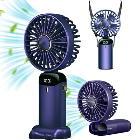 Mini Portable Fan Dual Motors Powerful Handheld Fan Small Desk Fan with Base Lightweight USB Rechargeable Fan for Stylish Girl Women Men Indoor Outdoor Violet
Mini Portable Fan Dual Motors Powerful Handheld Fan Small Desk Fan with Base Lightweight USB Rechargeable Fan for Stylish Girl Women Men Indoor Outdoor Violet