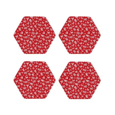 Lukts Hohoho Print Leather Drinks Coasters Set of 4 Suitable or Drinks Furniture Protection and Easy Clean up-Hexagon
Lukts Hohoho Print Leather Drinks Coasters Set of 4 Suitable or Drinks Furniture Protection and Easy Clean up-Hexagon