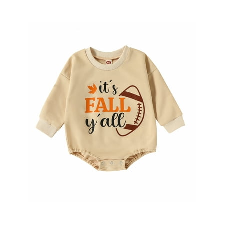 Nokpsedcb Toddler Baby Girls Boys Romper Rugby Casual Letter Print Round Neck Long Sleeve Playsuit Spring Fall Tops Beige 1 0-3 Months
Nokpsedcb Toddler Baby Girls Boys Romper Rugby Casual Letter Print Round Neck Long Sleeve Playsuit Spring Fall Tops Beige 1 0-3 Months