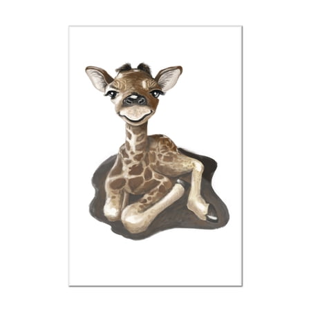 Baby Giraffe - Lantern Press Artwork (16x24 Acrylic Wall Art Gallery Quality)